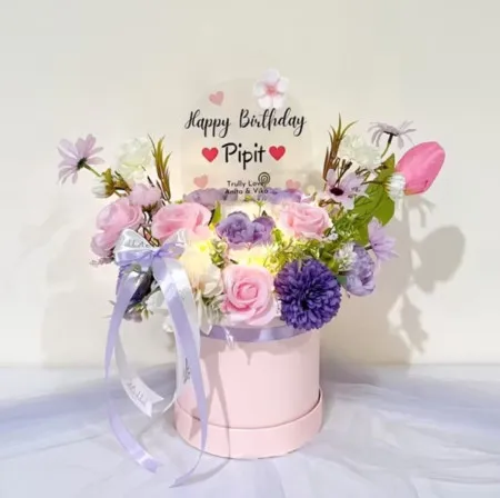Bloom Box Akrilik Ucapan Ulang Tahun Pasuruan